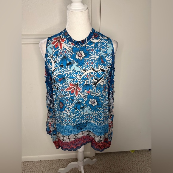 Johnny Was Plus Bondi Printed Poncho Top Size XS NWOT - Picture 4 of 11